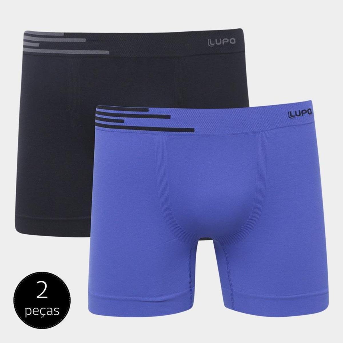 Kit 2 Cuecas Lupo Masculina Boxer Algodão Cós Elástico Macio Menor preço em Kit 2 Cuecas Lupo Masculina Boxer Algodão Cós Elástico Macio
