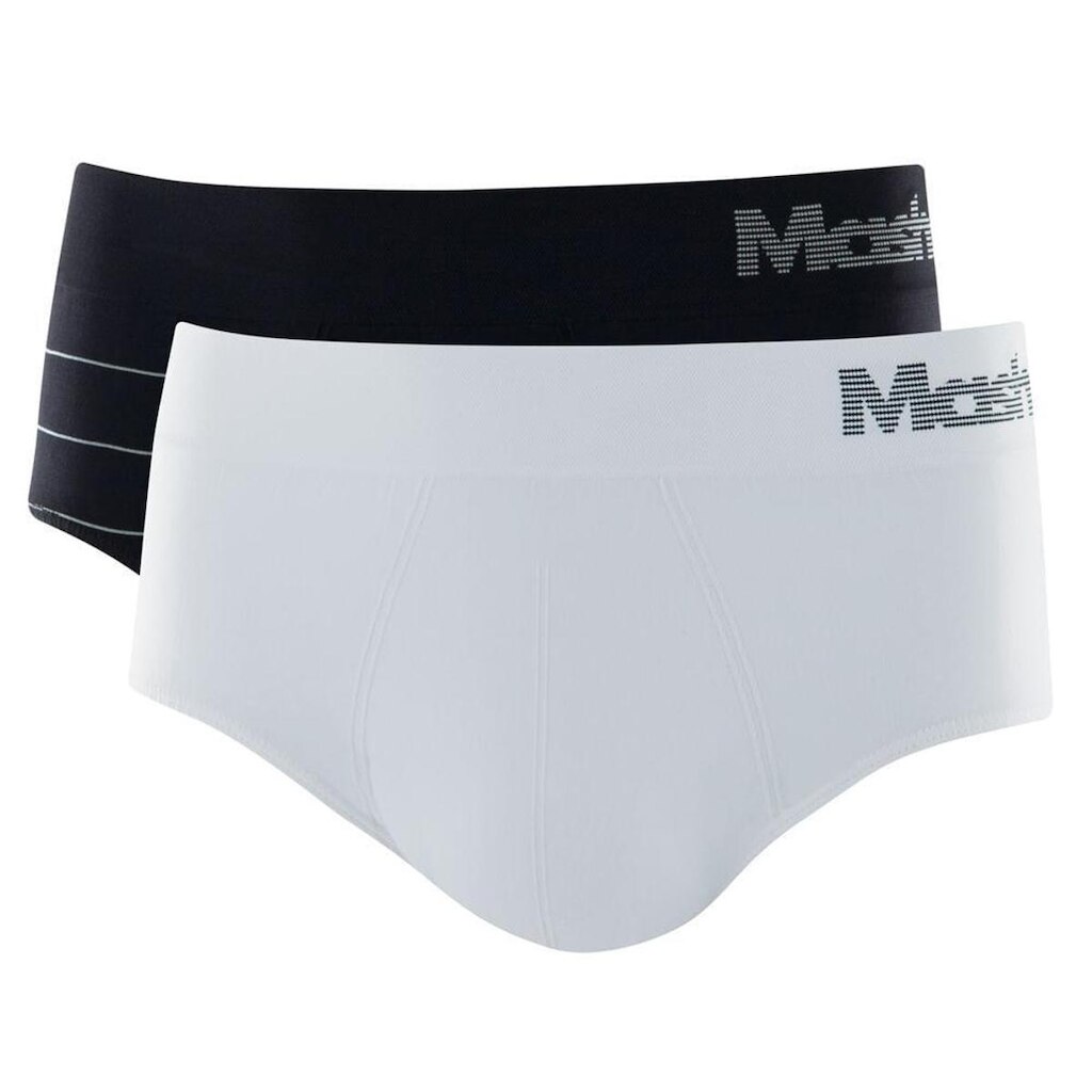 Kit 2 Cuecas Slip Mash Masculina Microfibra