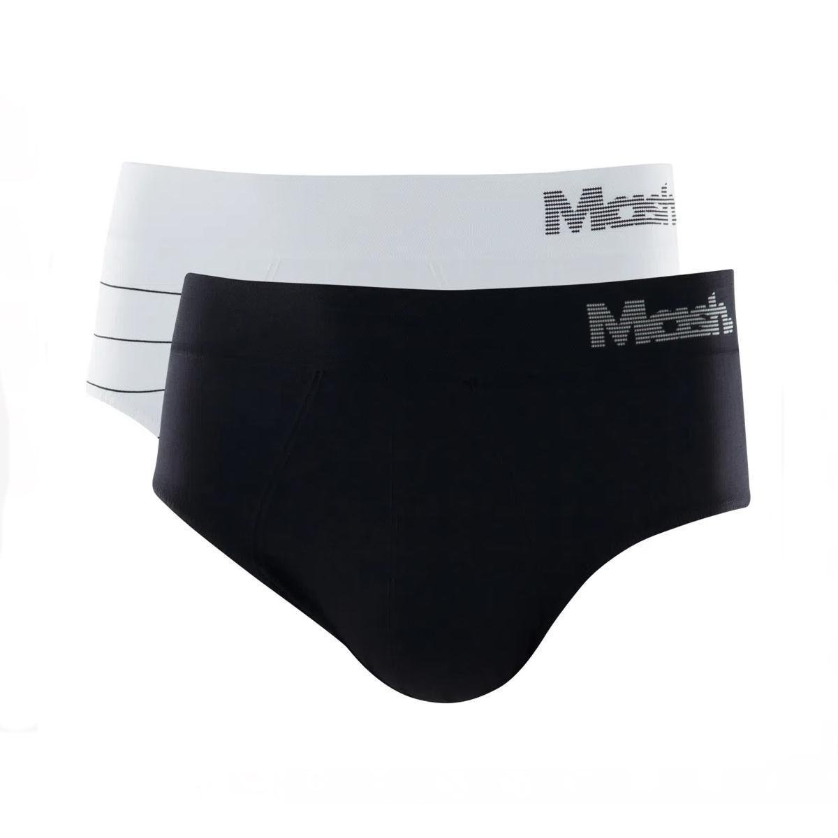 Kit 2 Cuecas Slip Microfibra Sem Costura 711.03 Mash - Preto Menor preço em Kit 2 Cuecas Slip Microfibra Sem Costura 711.03 Mash - Preto