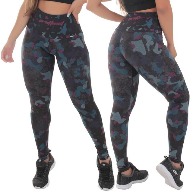 Kit 2 Leggings Cintura Alta Mescla Sublimada