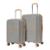 Kit 2 Malas Cinza Bordo Primicia Viagem Original Rodinhas 360 Anac - Cinza