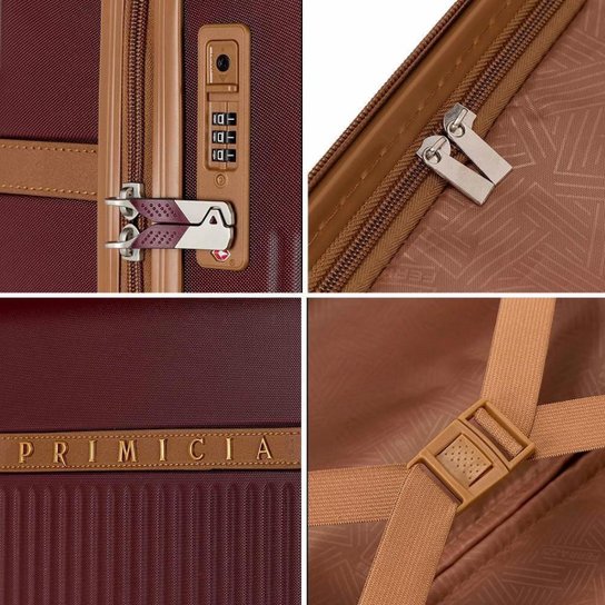 Kit 2 Malas de Viagem Primicia P E M Moderna Reforçada