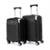 Kit 2 Malas De Viagem Tsa Preta Cadeado Moderna Rodinha 360 Original Primícia - Preto