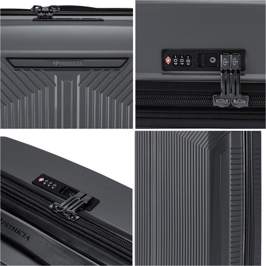Kit 2 Malas Primicia Viagem Rodinhas 360° Anac Trabalho Bagagem Cadeado TSA