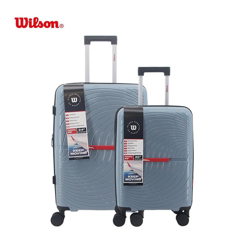 Kit 2 Malas Wilson Viagem Segredo Embutido Despacho Bordo Expansível
