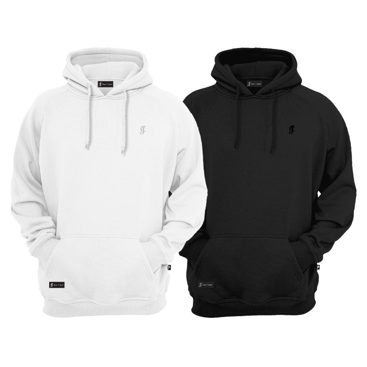 Kit Moletom Blusa De Frio Masculino E Feminino Grossa Lisa Zattini