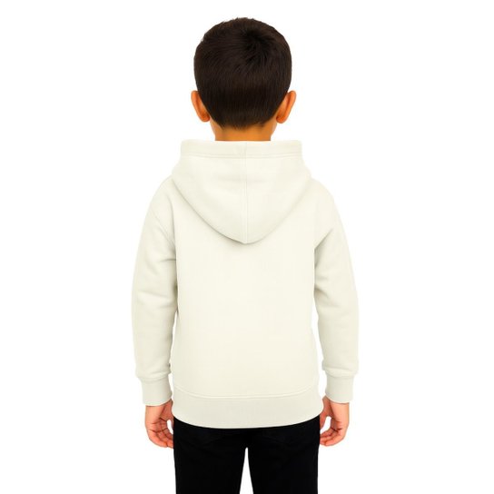 Kit 2 Moletom Infantil com Capuz Bolso Canguru Flanelado Blusa Frio