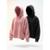 Kit 2 Moletom Masculino Feminino Blusa Casaco Canguru Capuz - Rosa+Preto