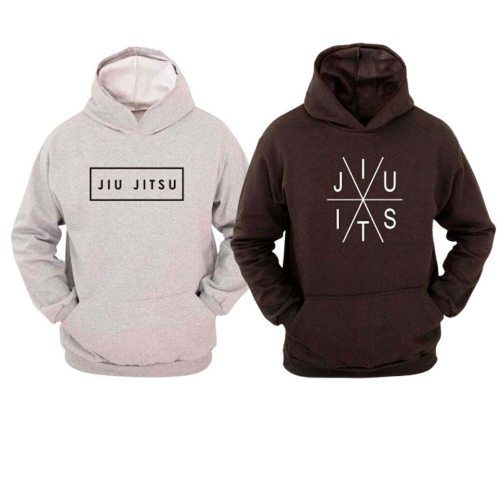 KIT 2 Moletom Ragor Algodão Luta Jiu Jitsu Blusa Frio