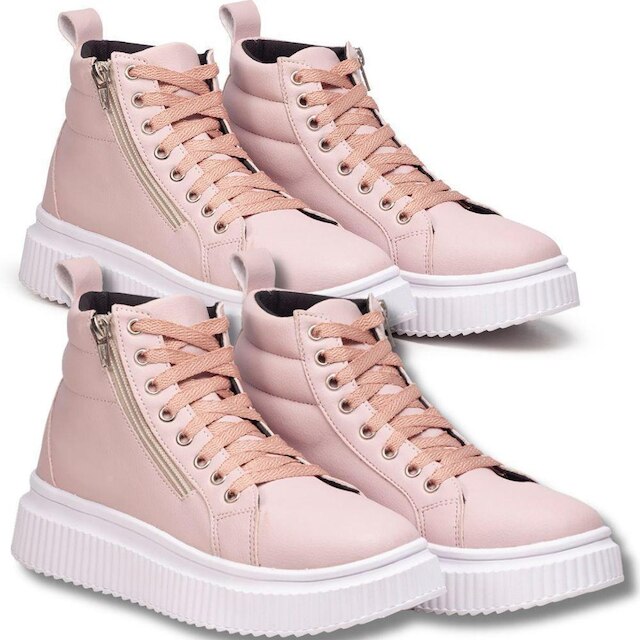 Kit 2 Pares De Tênis Feminino Plataforma