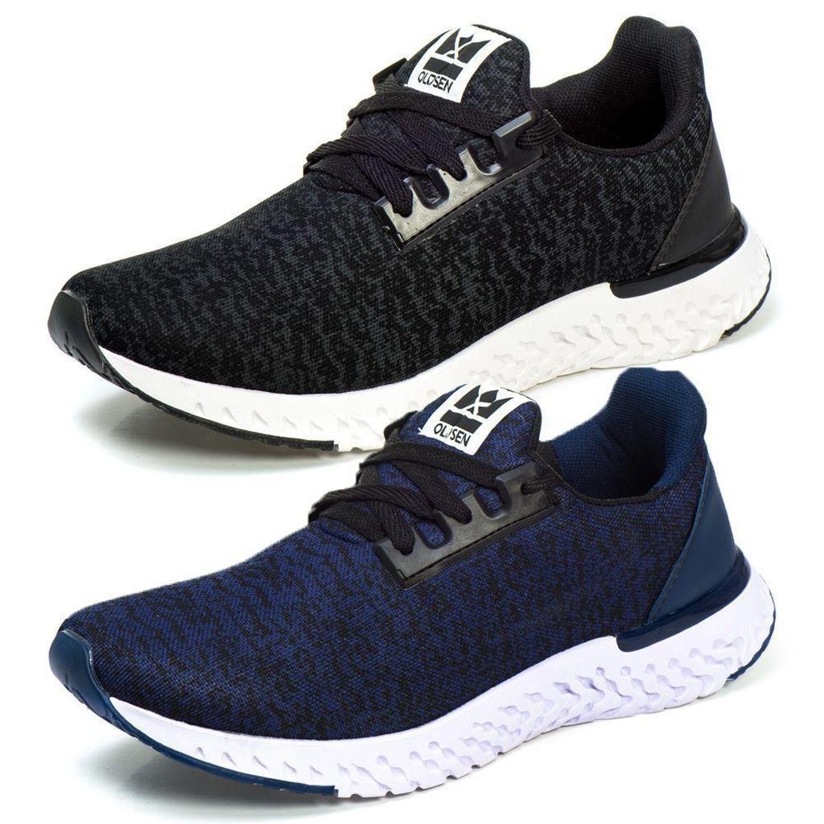 tenis running masculino preto