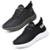 Kit 2 Pares Feminino Esportivo Solado 4D Exclusivo - Branco+Preto