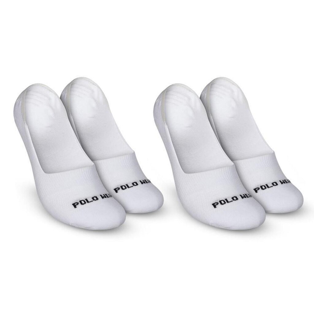 Kit 2 Pares Meia Sapatilha Adulto Tam 39-43 - Polo Wear