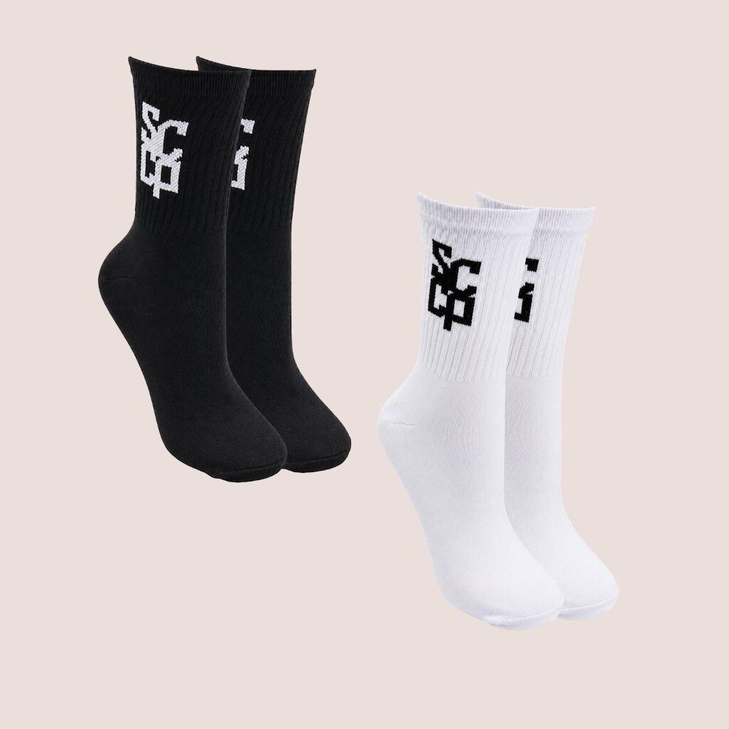 Kit 2 Pares Meias SCCP Cano Médio Macias