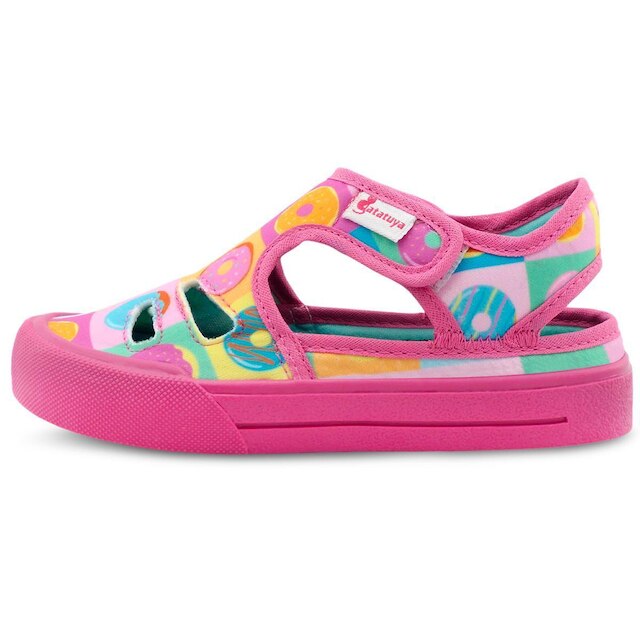 Kit 2 Pares Sandália Papete Infantil Cupcake E Tênis Menina Casual Gatatuya