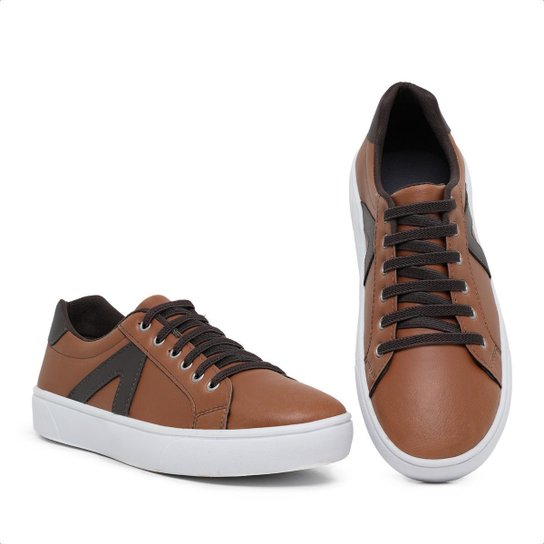 Kit 2 Pares Sapatênis Masculino Casual Ajuste Em Elástico