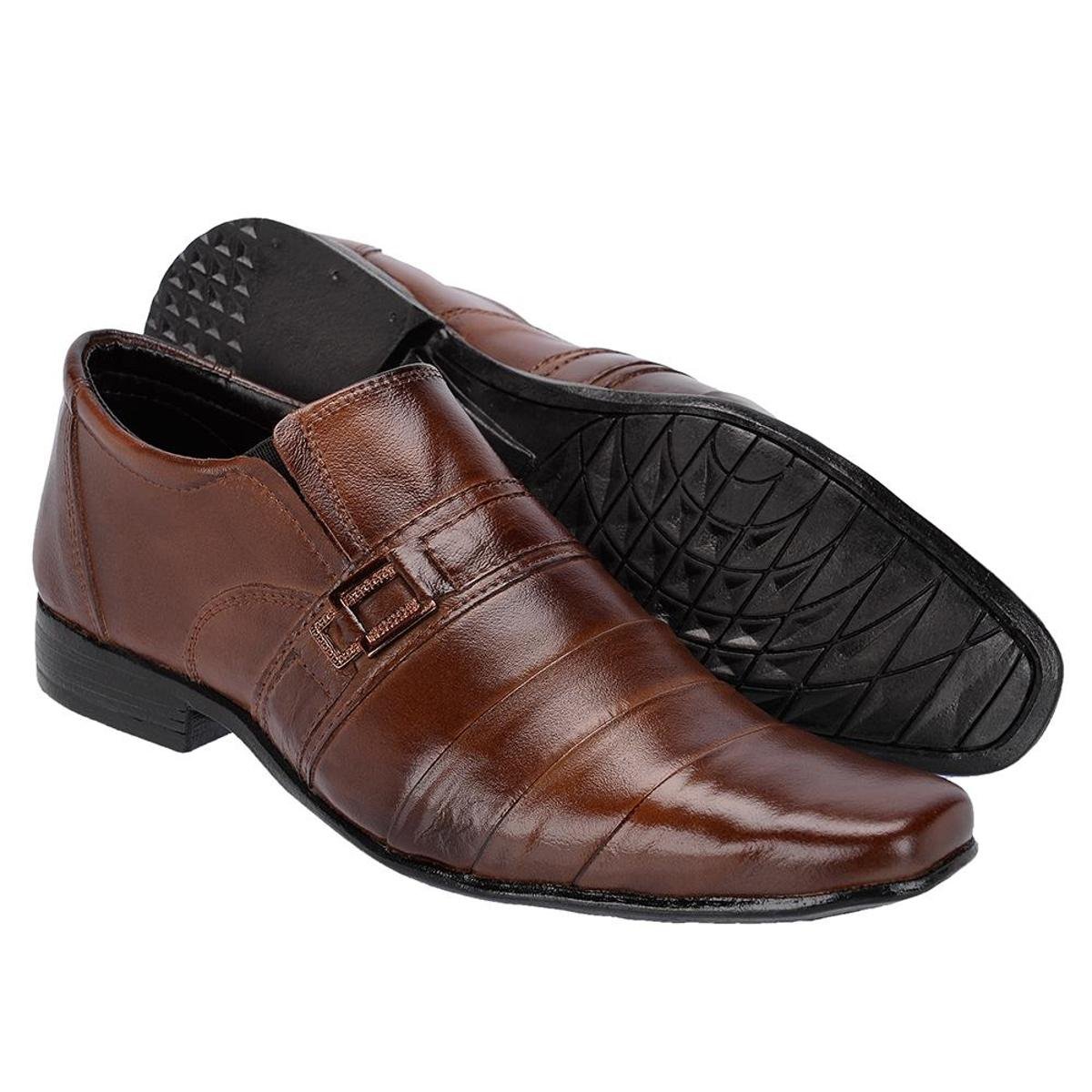 Kit 2 Pares Sapato Social Couro Super Confortável Masculino - Preto |  Zattini