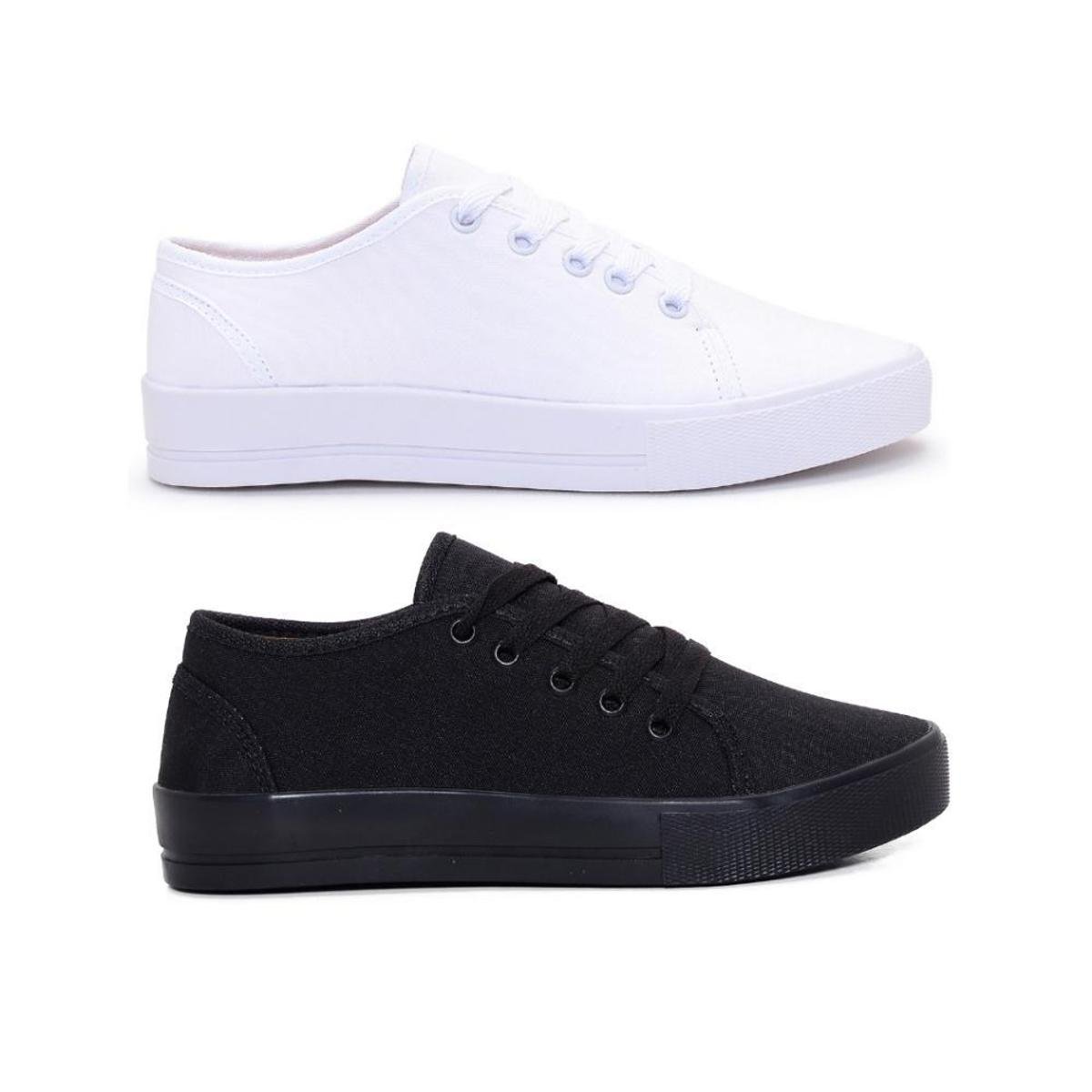 Kit 2 Pares Tênis Casual Wayke Estilo Sapatênis Menor preço em Kit 2 Pares Tênis Casual Wayke Estilo Sapatênis