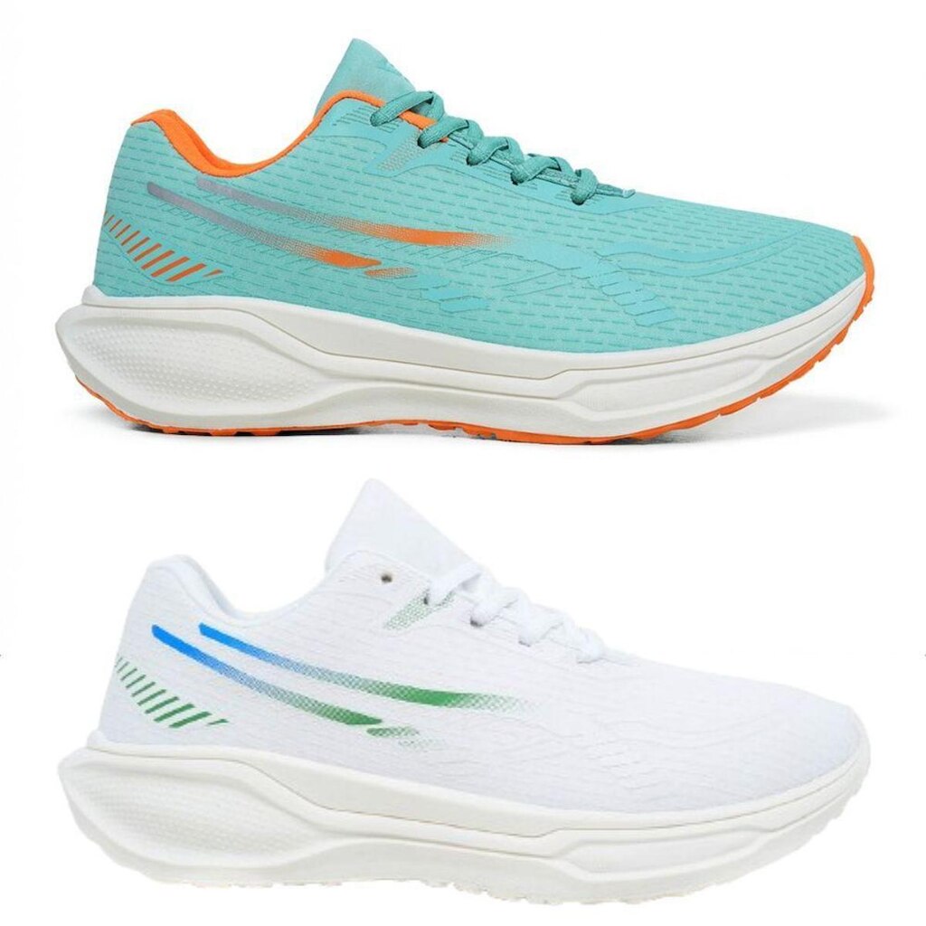 Kit 2 Pares Tênis Elite Unissex Design Premium Moda Fitness Treino Academia Caminhada