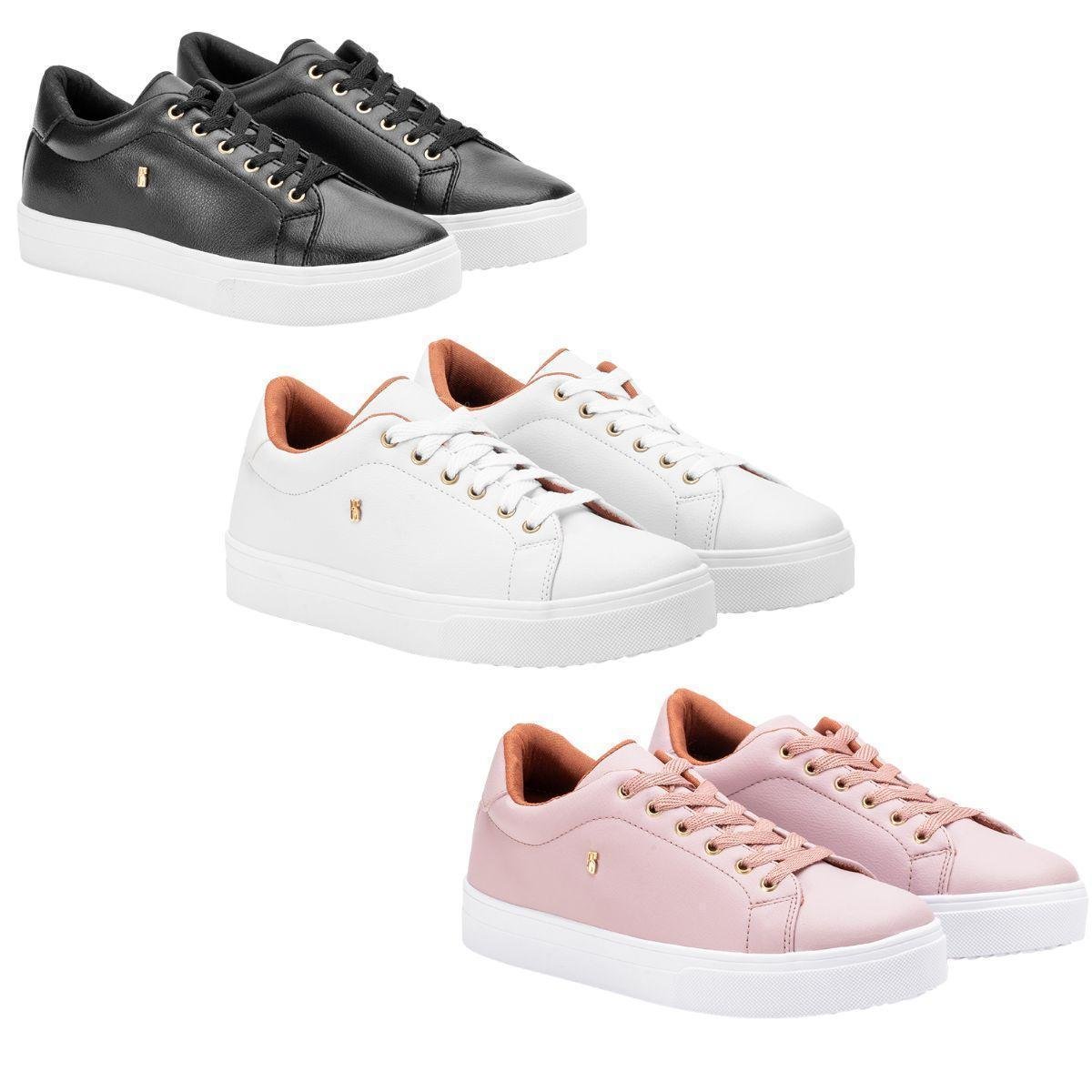 Tênis Feminino Tenis Flatform Numero 33 Tenis Feminino Branco 33