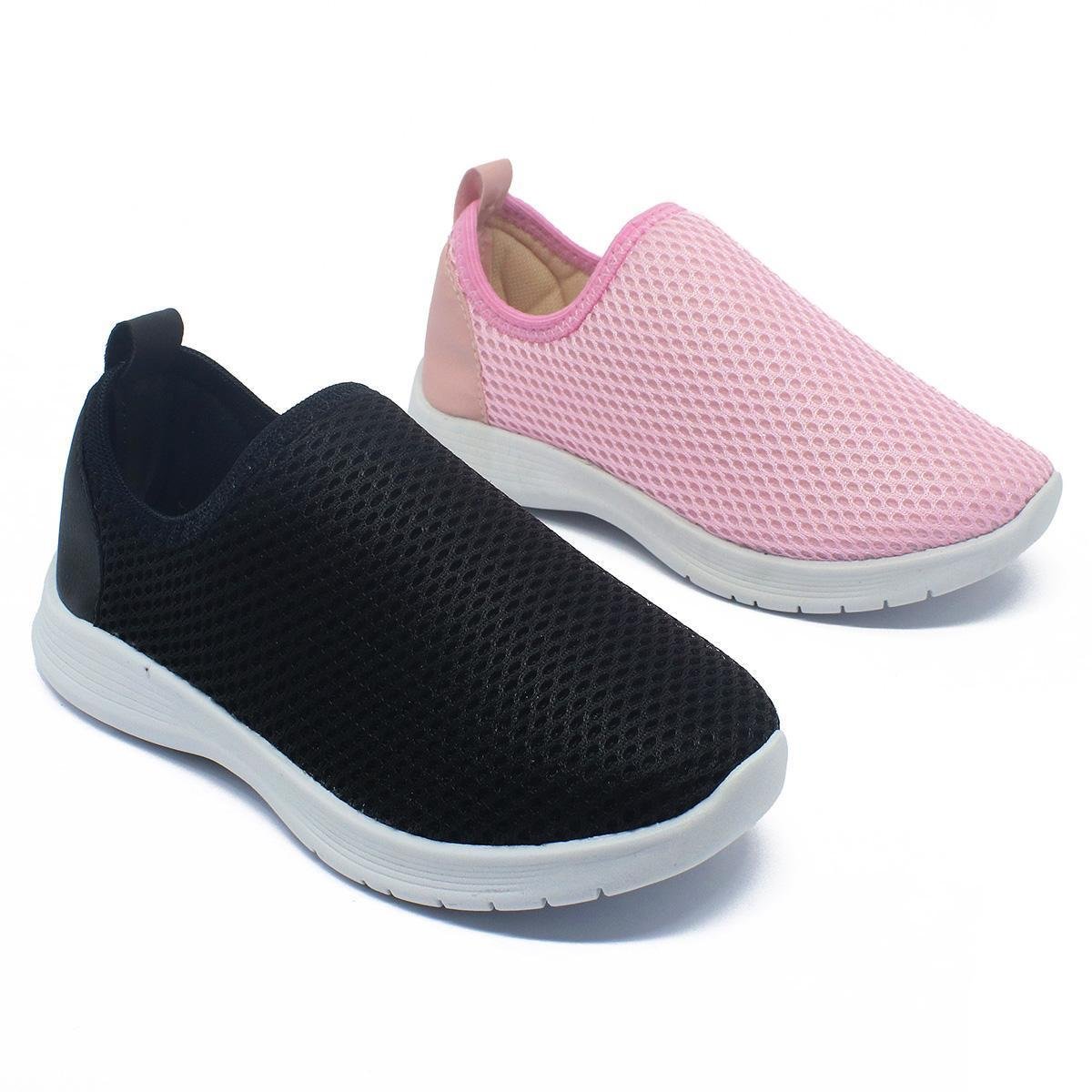 Kit 2 Pares Tênis Infantil Escolar Calce Facil Leve Confortável Macio FURINHO Menor preço em Kit 2 Pares Tênis Infantil Escolar Calce Facil Leve Confortável Macio FURINHO