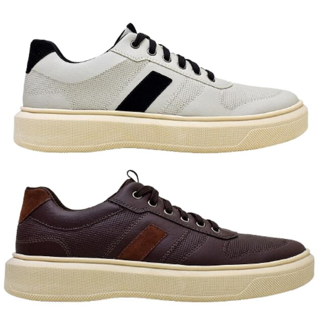 Kit 2 Sapatênis Masculino Casual Bkarellus Uso Diário