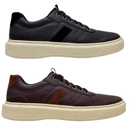 Kit 2 Sapatênis Masculino Casual Bkarellus Uso Diário