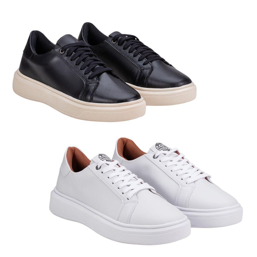 Kit 2 Sapatenis Tenis Casual Masculino Adulto Estilo Shoes