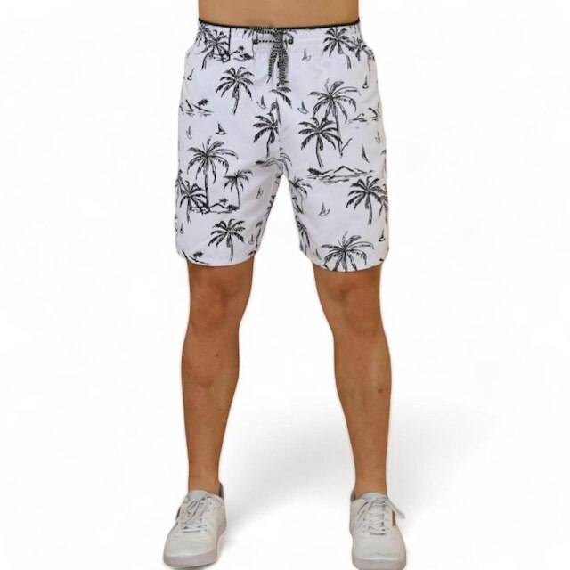 KIT 2 Short Bermuda COQUEIRO 1 Tactel Praia Mauricinho 1083