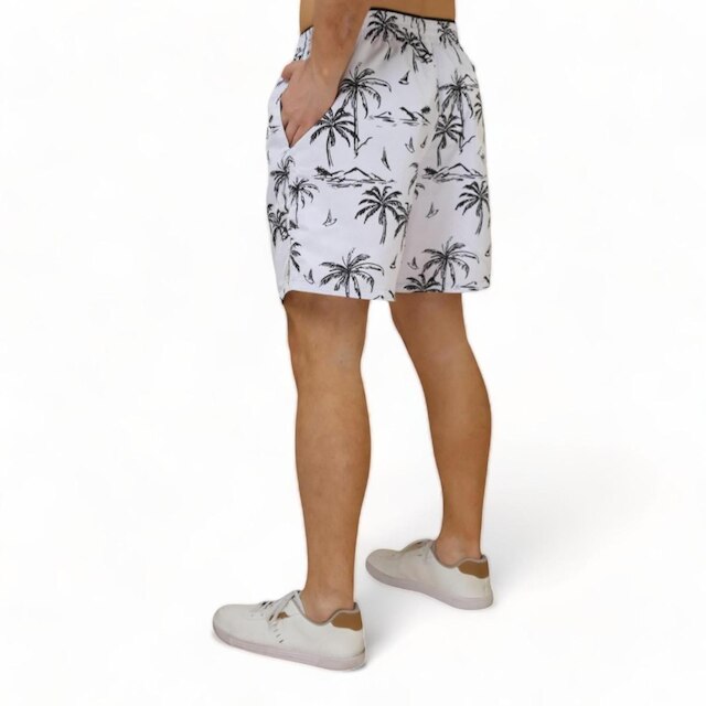 KIT 2 Short Bermuda COQUEIRO 1 Tactel Praia Mauricinho 1083