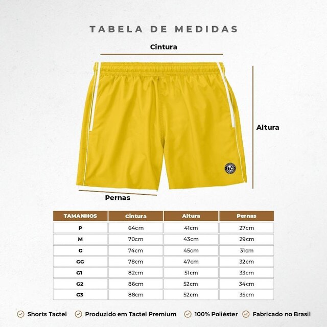 Kit 2 Shorts Bermuda Masculino Básico Mauricinho Liso Tactel