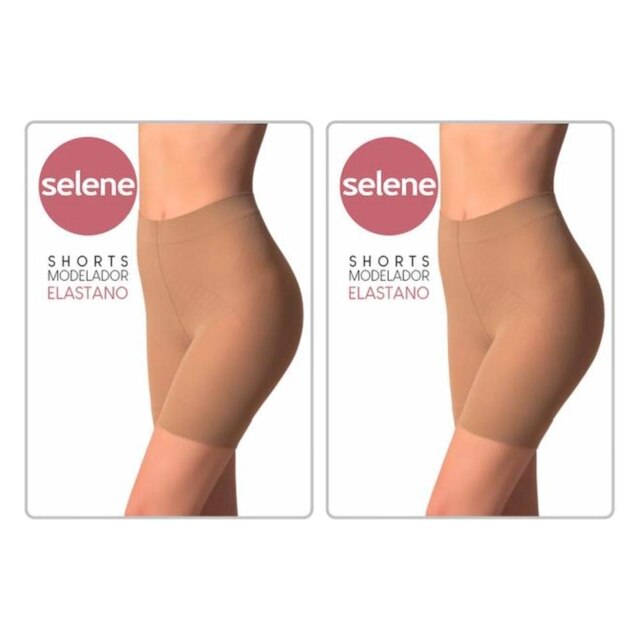 Kit 2 Shorts Modelador Sem Costuras Laterais Levanta Bumbum