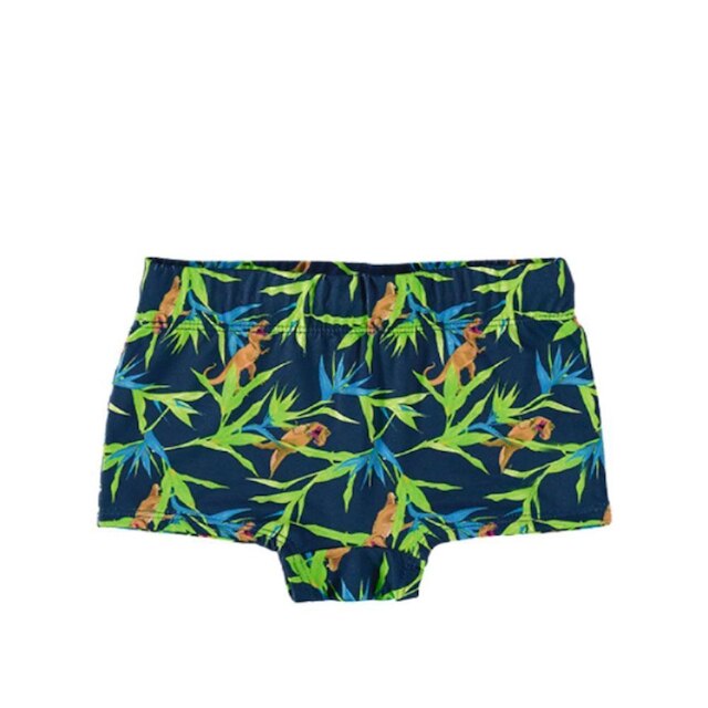 KIT 2 SUNGA INFANTIL T-REX MARINHO PRETO BOCA GRANDE