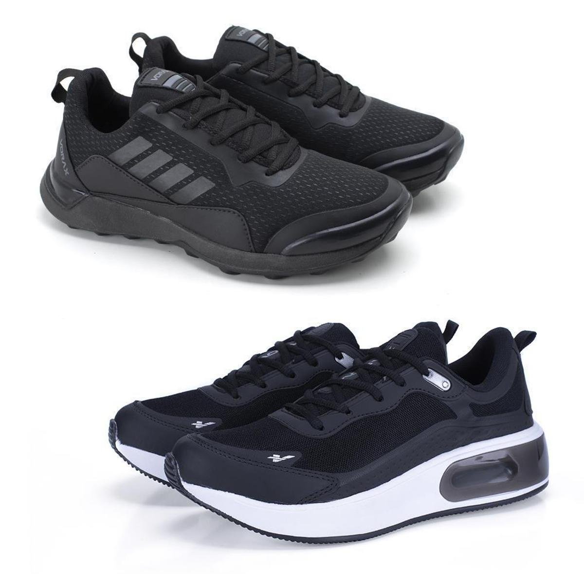 Kit 2 Tênis Caminhada Masculino Amortecimento Macio Casual - Preto é ruim? Kit 2 Tênis Caminhada Masculino Amortecimento Macio Casual - Preto é boa?