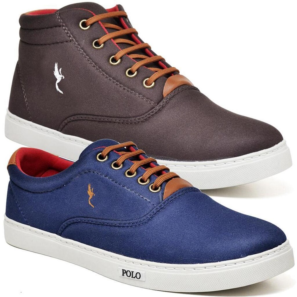 Kit 2 Tênis Casual Masculino Confortável Macio Dia a Dia