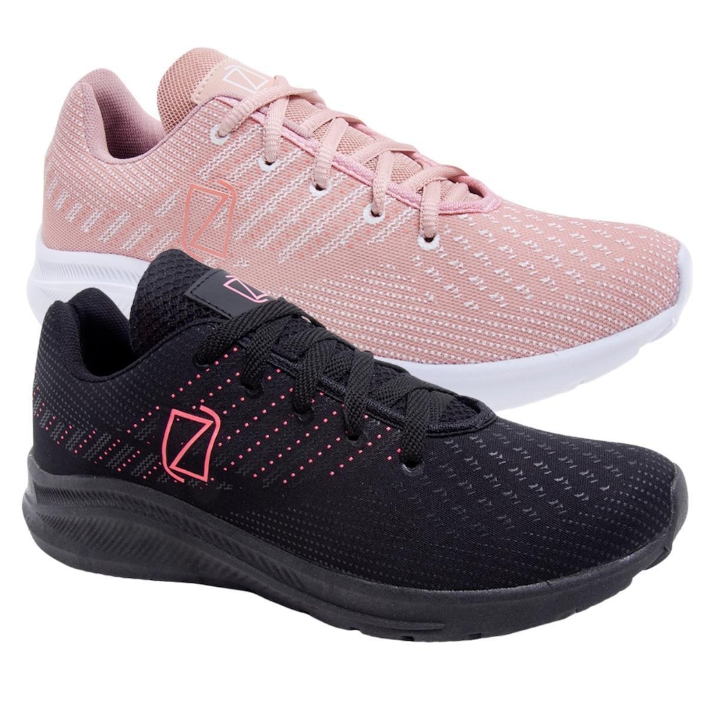 Kit 2 Tenis Esportivo Feminino Moderno Leve Conforto Dia a Dia