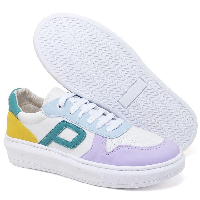 Kit 2 Tênis Feminino Casual Cano Baixo Leve e Confortável do 34 ao 44