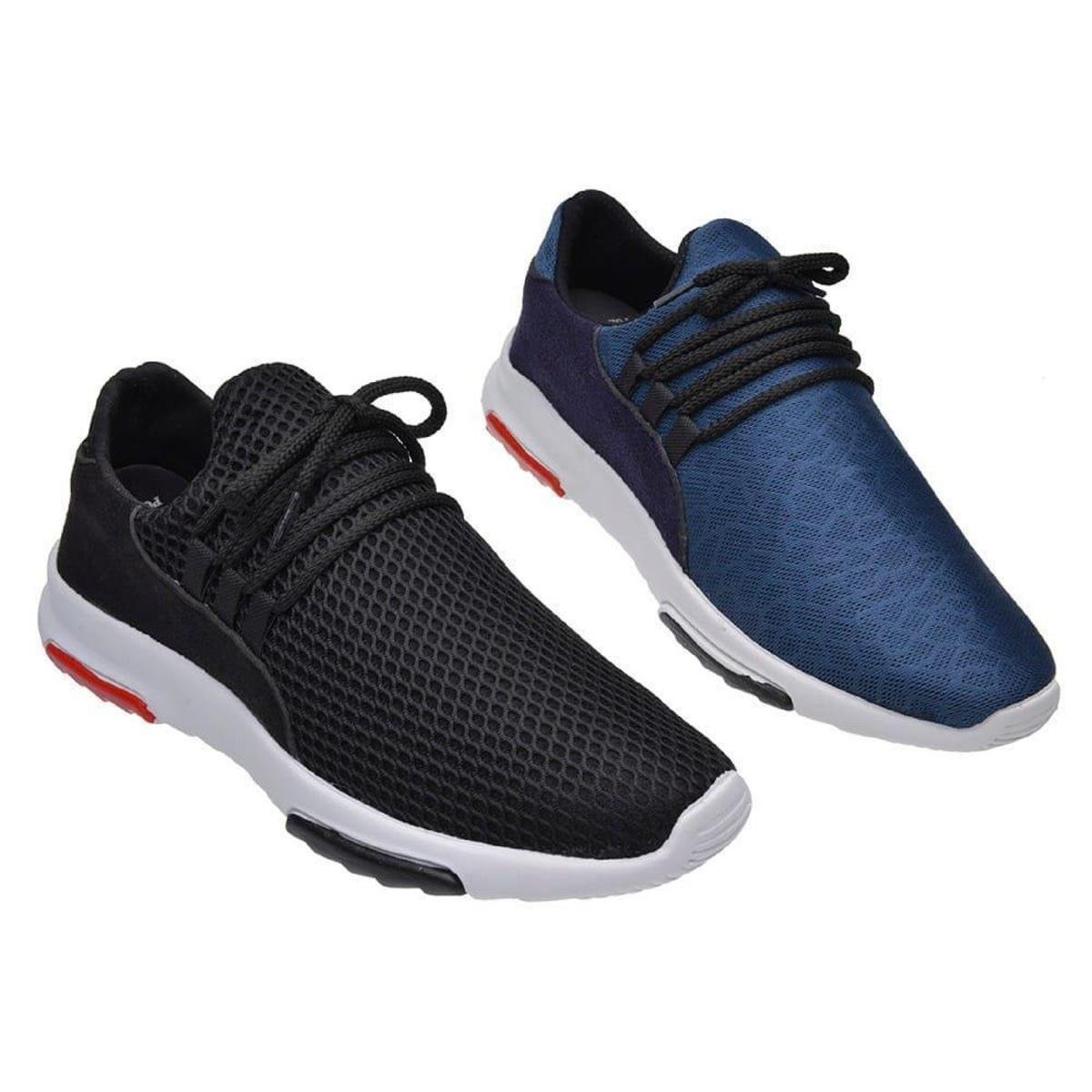 Kit 2 Tênis Masculino Confortável Dia a Dia Leve Caminhada - Azul+Preto é ruim? Kit 2 Tênis Masculino Confortável Dia a Dia Leve Caminhada - Azul+Preto é boa?
