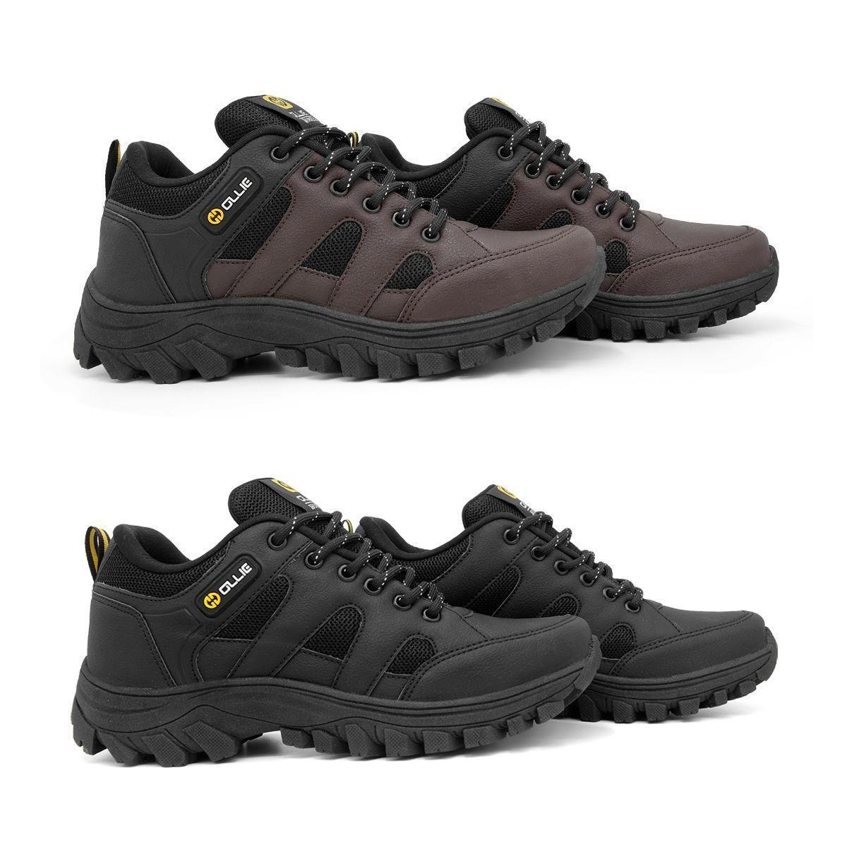 Kit 2 Tênis Trekking Ollie Broncos Adventure Trilhas Menor preço em Kit 2 Tênis Trekking Ollie Broncos Adventure Trilhas