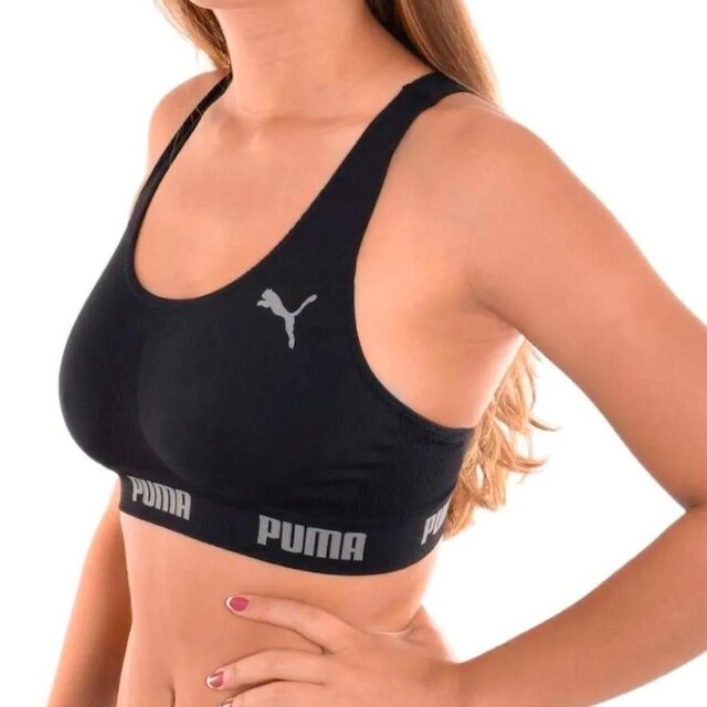 Kit 2 Tops Sem Costura Com Busto Anatômico Costas Nadador