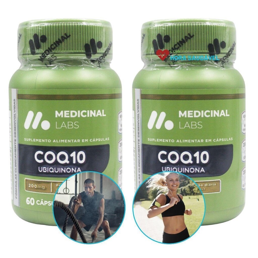 Kit 2 X Coenzima Q10 Coq10 200mg Medicinal Labs Original