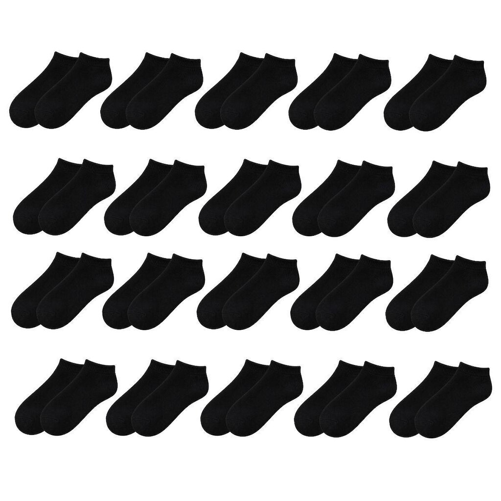 Kit 20 Pares de Meias Soquete Cano Curto Baixo Unissex Masculina Feminina Básica Academia Tênis