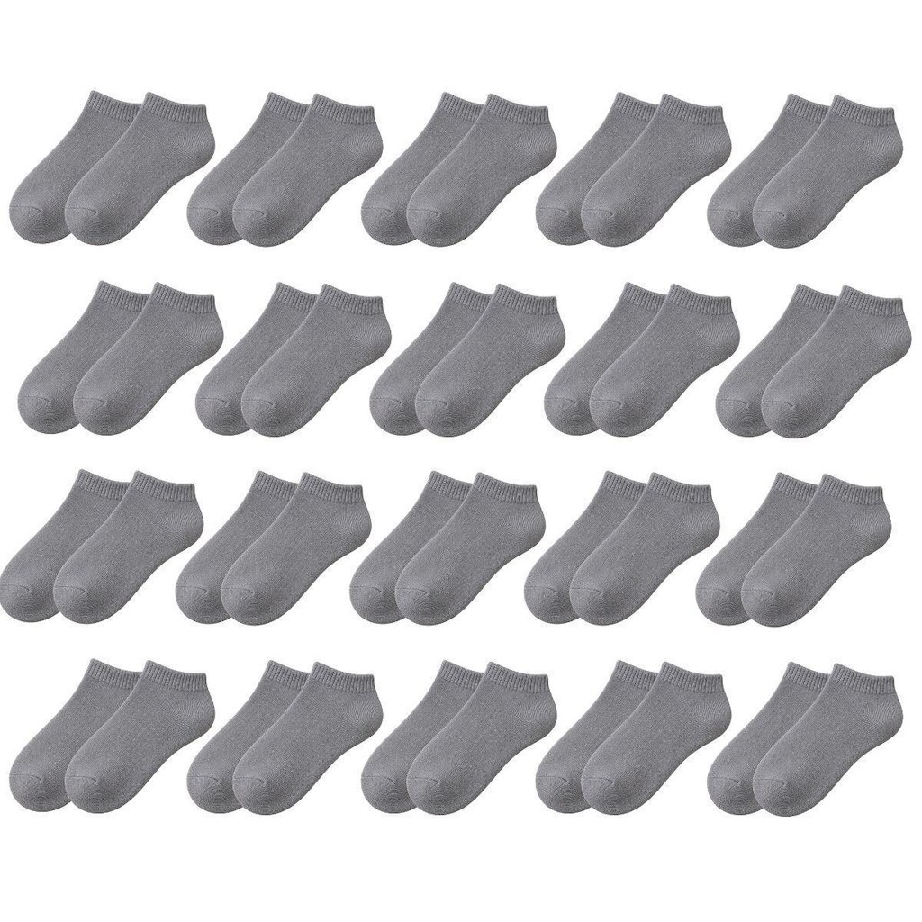 Kit 20 Pares de Meias Soquete Cano Curto Baixo Unissex Masculina Feminina Básica Academia Tênis
