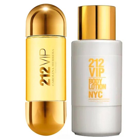 Kit 212 Vip Carolina Herrera Eau de Parfum + Body Lotion Zattini