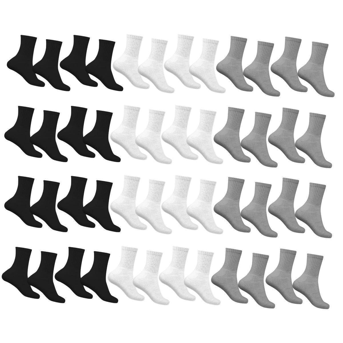 Kit 24 Pares de Meia Fwc Cano Alto Algodão Sport Masculina Menor preço em Kit 24 Pares de Meia Fwc Cano Alto Algodão Sport Masculina