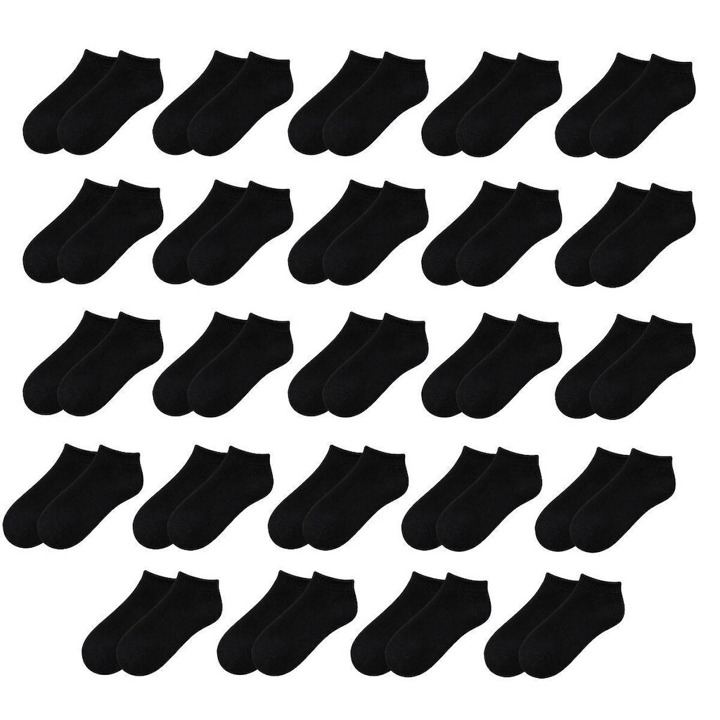 Kit 24 Pares de Meias Soquete Cano Curto Baixo Unissex Masculina Feminina Básica Academia Tênis