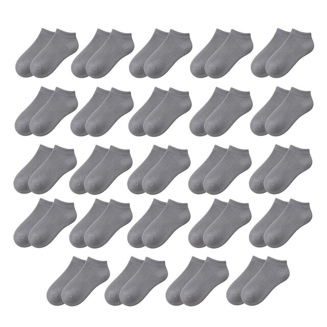 Kit 24 Pares de Meias Soquete Cano Curto Baixo Unissex Masculina Feminina Básica Academia Tênis