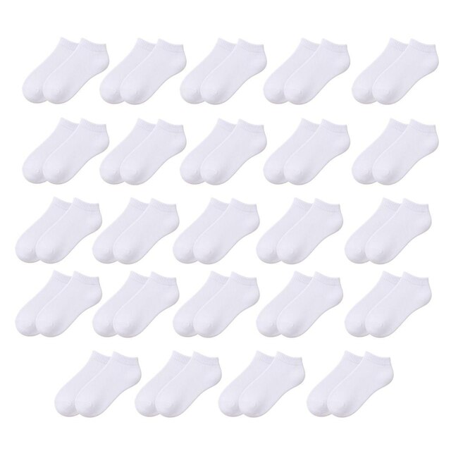 Kit 24 Pares de Meias Soquete Cano Curto Baixo Unissex Masculina Feminina Básica Academia Tênis