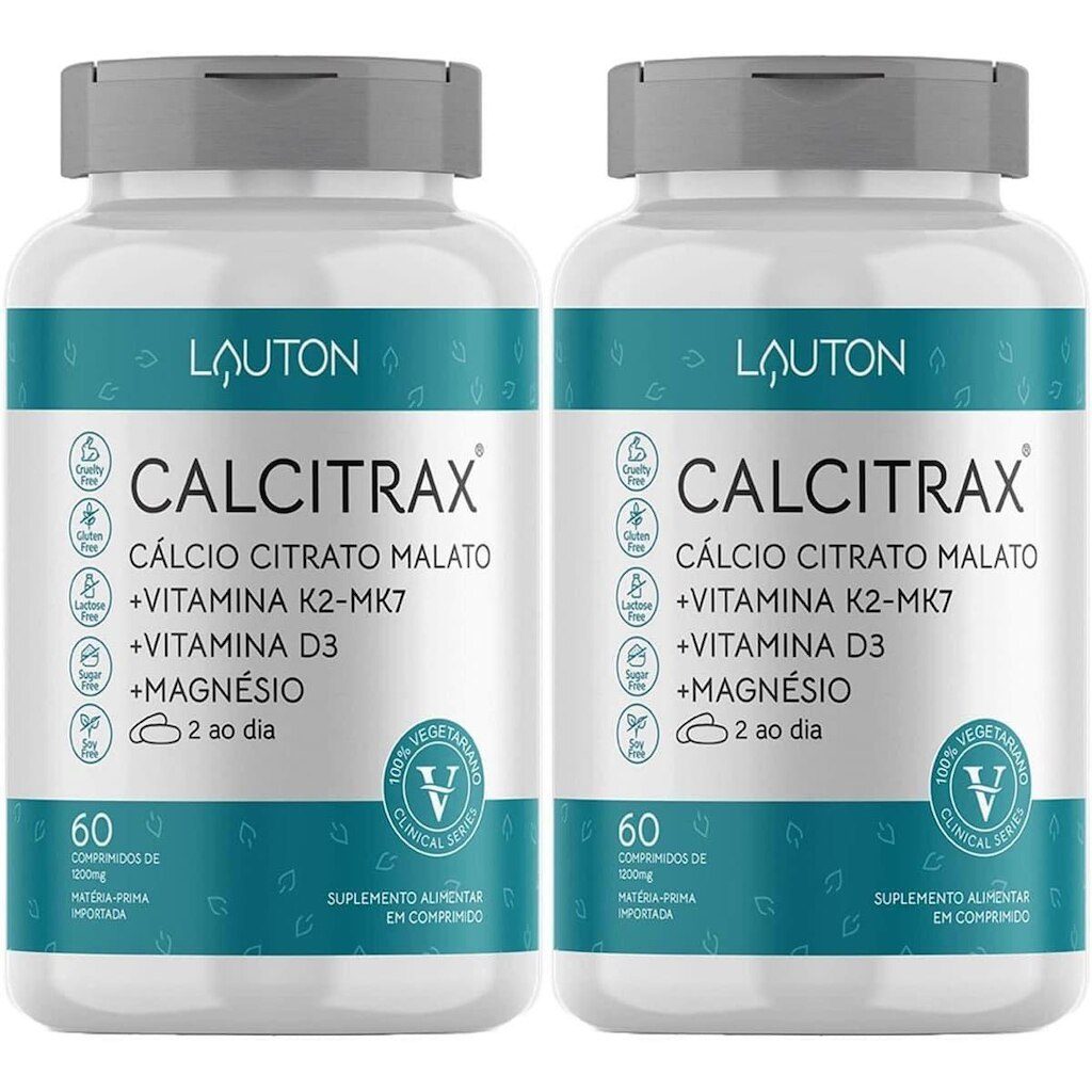 Kit 2X Calcitrax - 60 Comprimidos - Lauton Nutrition