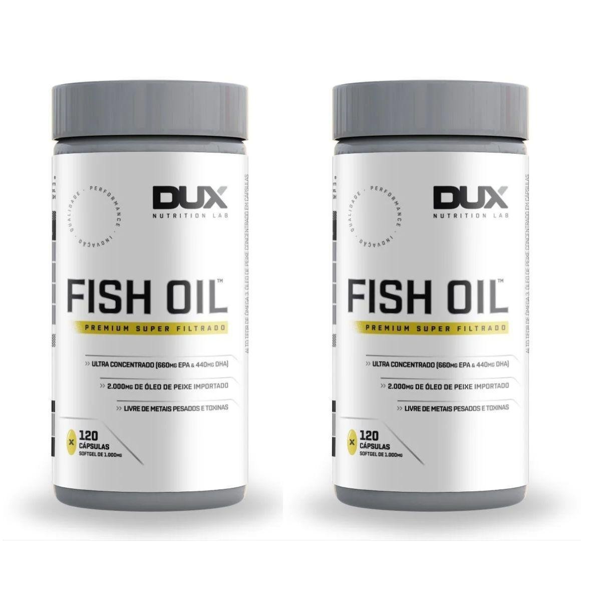 Kit 2x Fish Oil 120 Cápsulas - Dux Nutrition Lab é ruim? Kit 2x Fish Oil 120 Cápsulas - Dux Nutrition Lab é boa?
